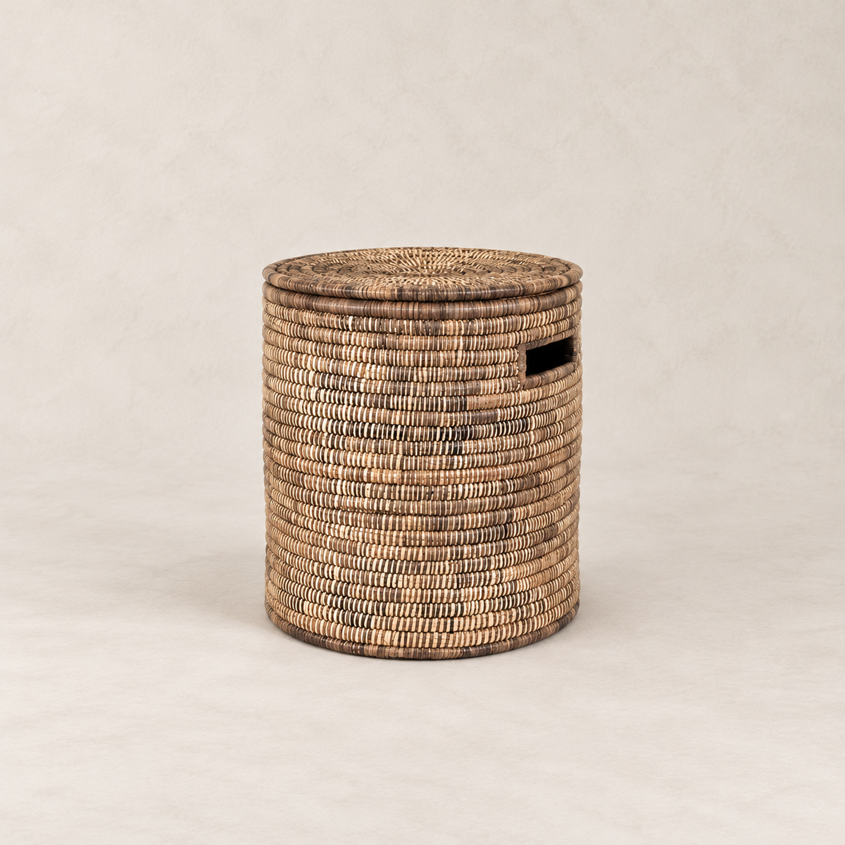 Malawi Handwoven Lidded Floor Basket