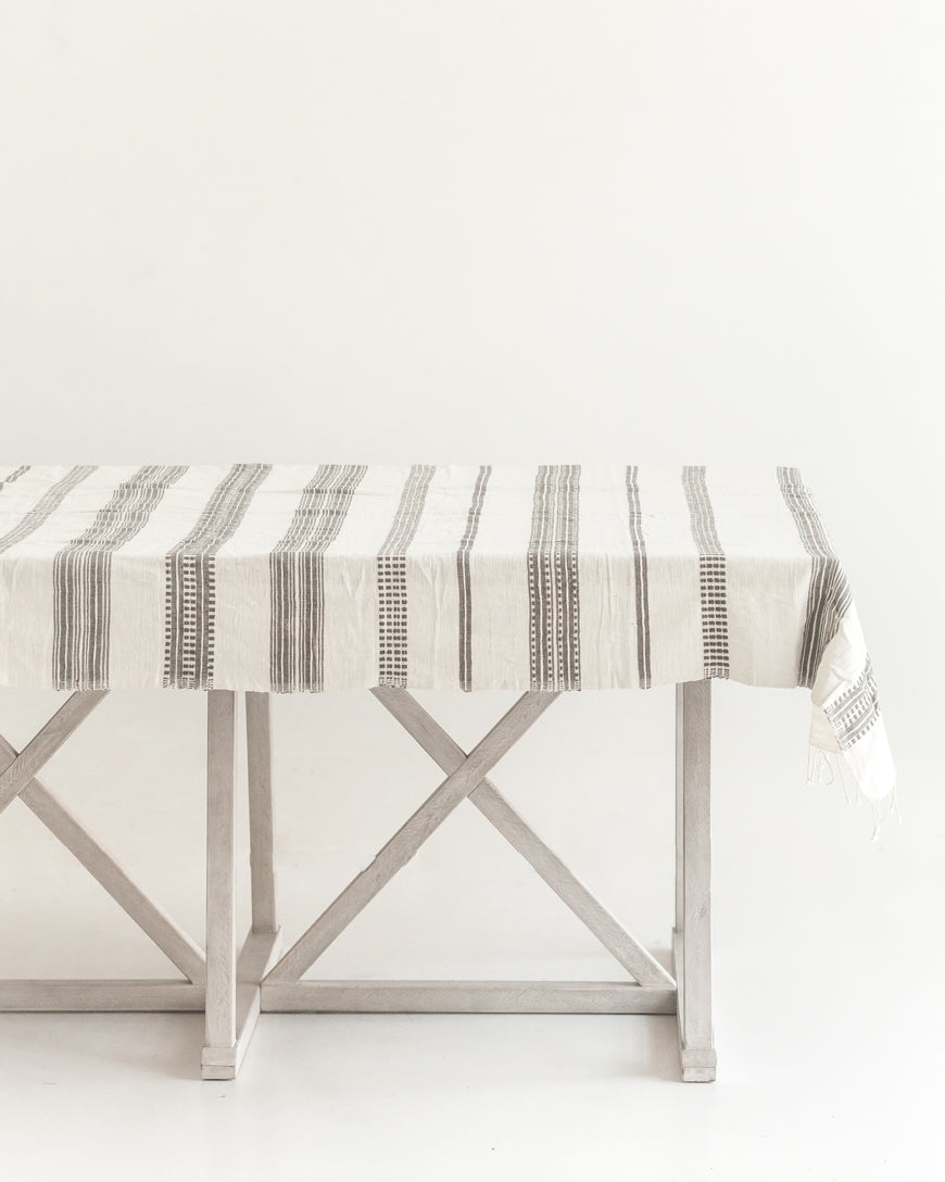 Aden Handwoven Cotton Tablecloth — view 1