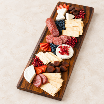 Acacia Live-Edge Serving Board — closer view