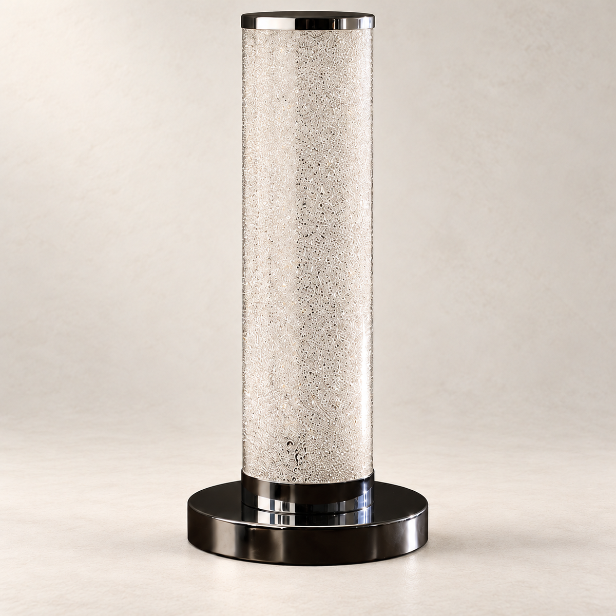 Crystal Column Table Lamp — closer view