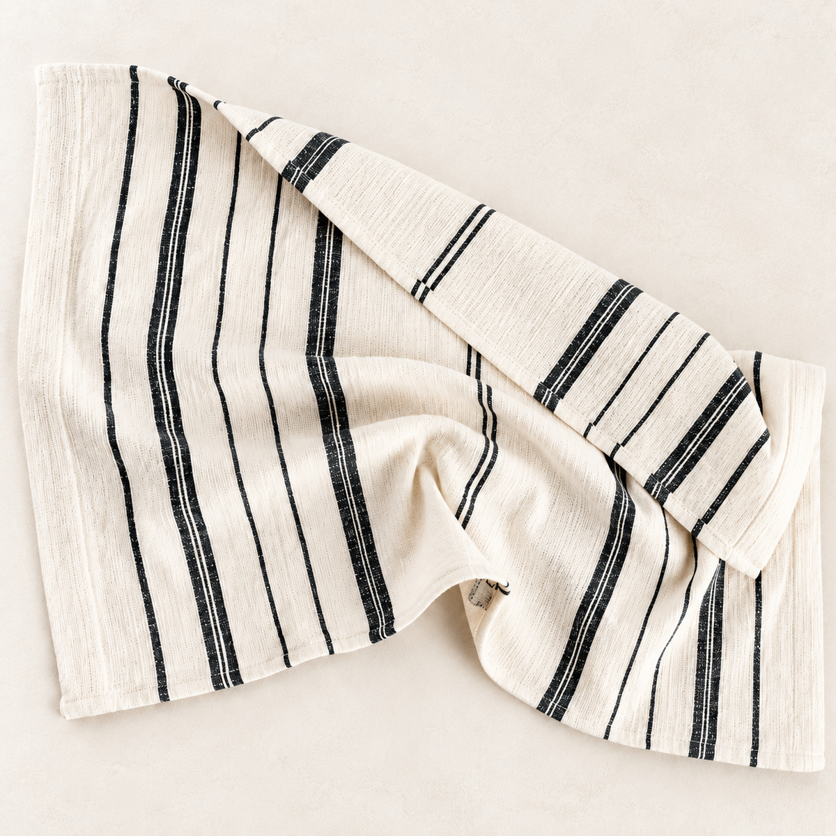 Avery Handwoven Cotton Tea Towel — closer view