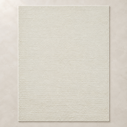 Kanuha Ivory Wool Washable Area Rug — studio view