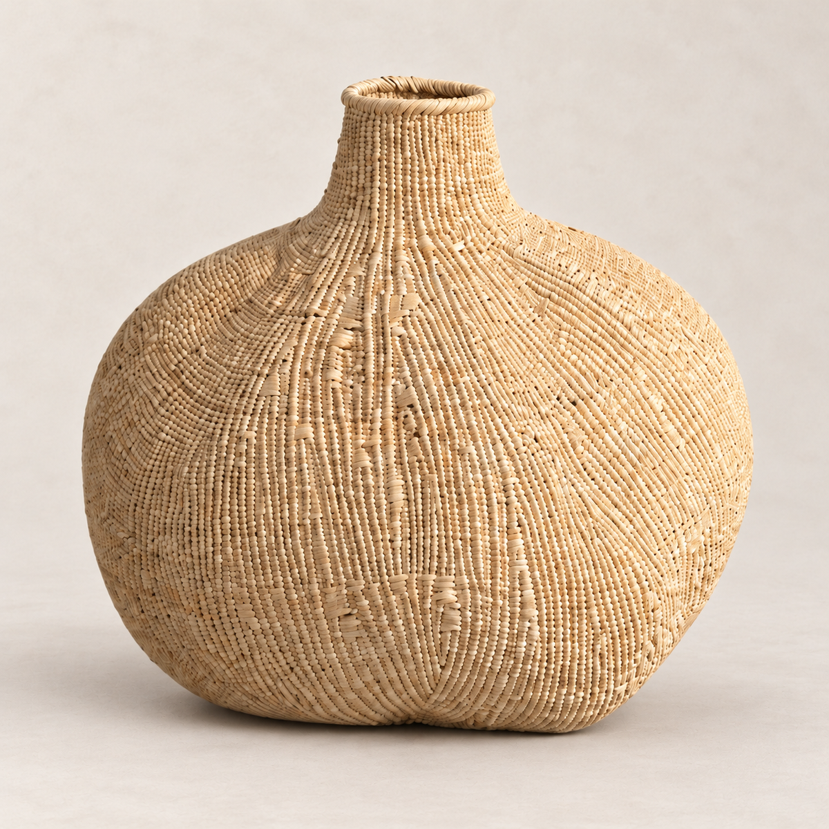 Garlic Tonga Sculptural Basket — closer view