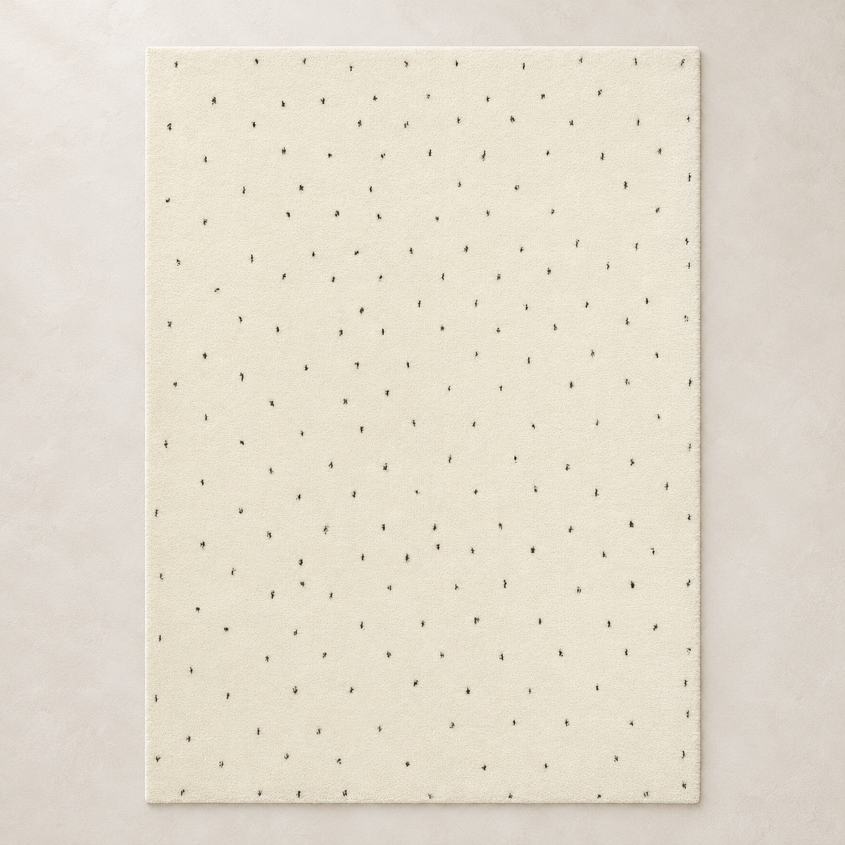 Cirila Dotted Wool Washable Rug — studio view