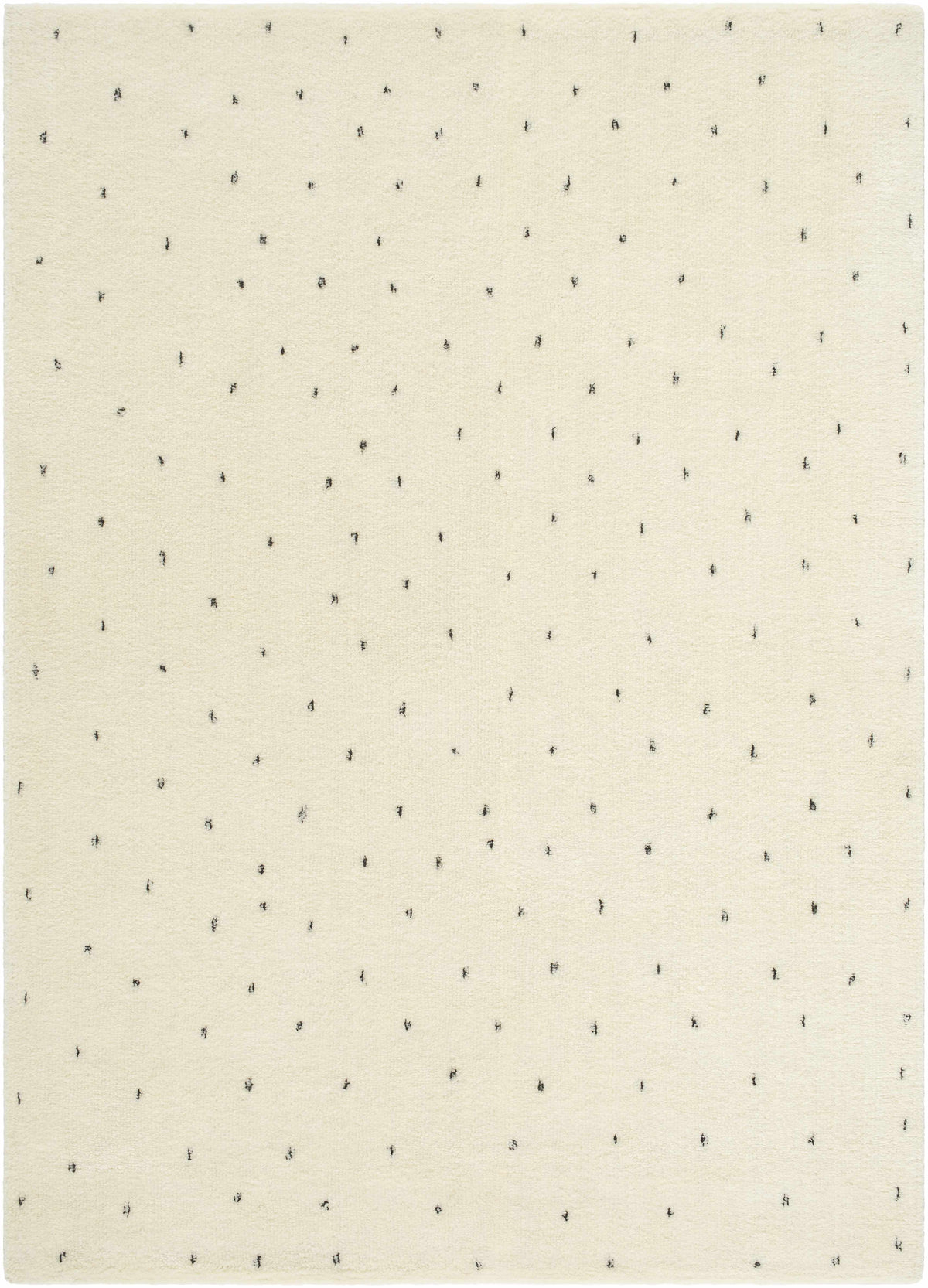 Cirila Dotted Wool Washable Rug — view 1