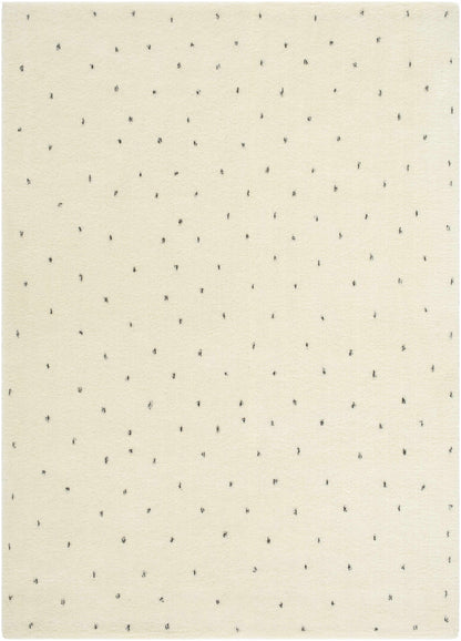 Cirila Dotted Wool Washable Rug — view 1