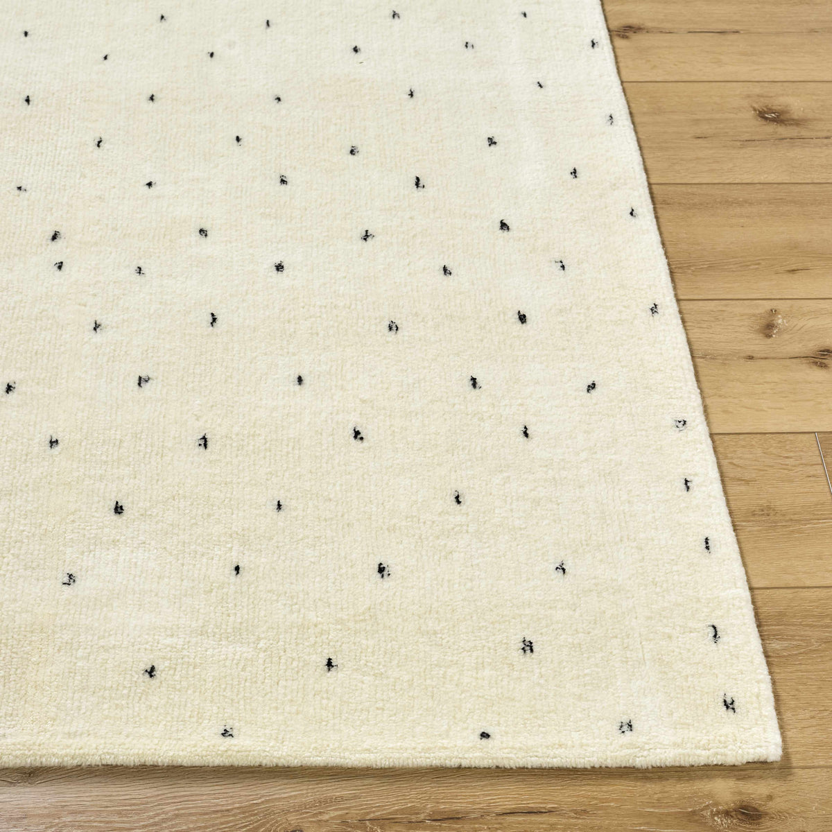Cirila Dotted Wool Washable Rug — view 5