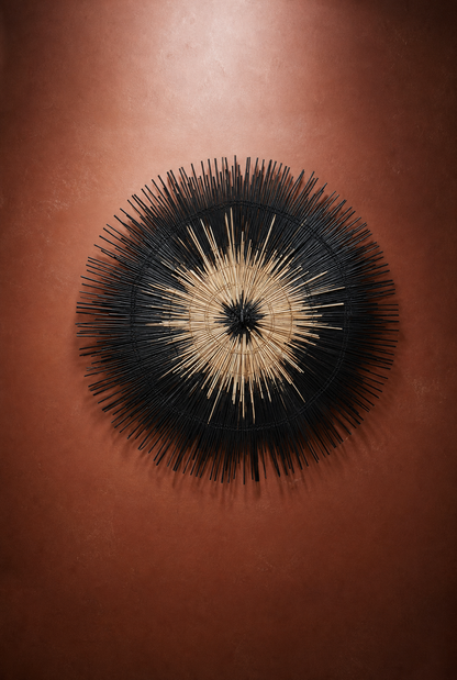 Eclipse Handwoven Palm Wall Hanging — view 4