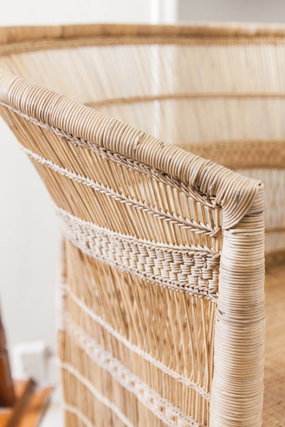 Malawi Handwoven Cane Accent Chair — view 2