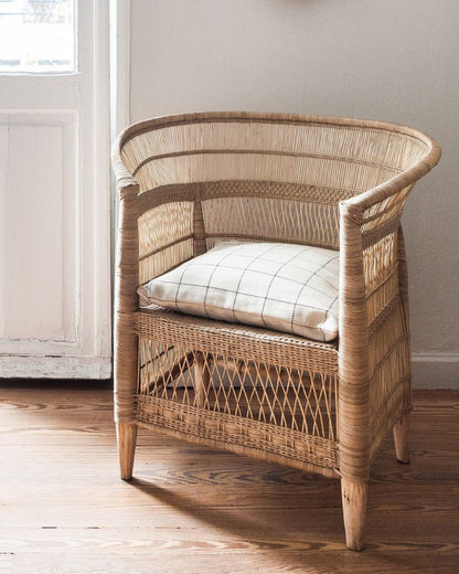 Malawi Handwoven Cane Accent Chair — view 1