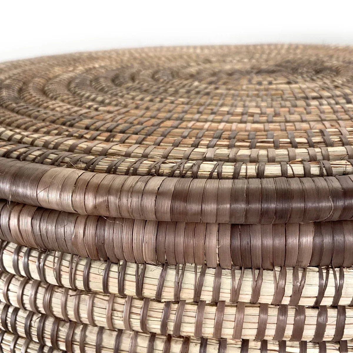 Malawi Handwoven Lidded Floor Basket — view 2