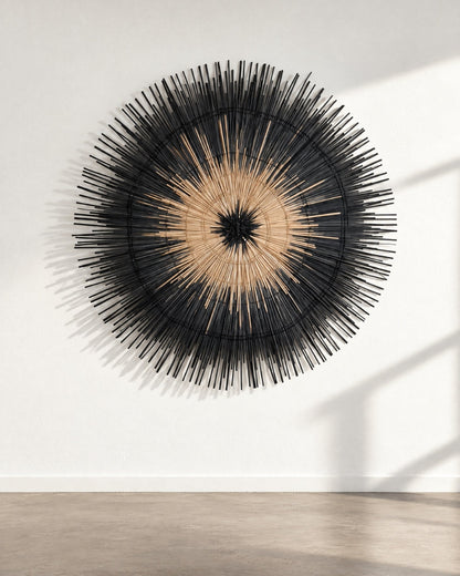 Eclipse Handwoven Palm Wall Hanging — view 1