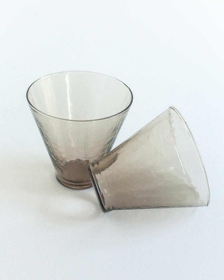Handblown Hammered Dessert Glasses — Set of 2 — view 1