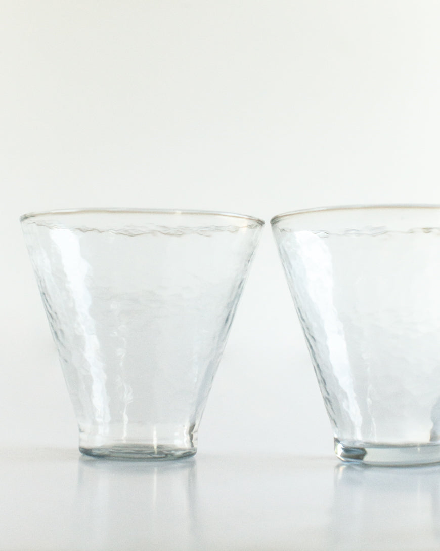 Handblown Hammered Dessert Glasses — Set of 2 — view 6