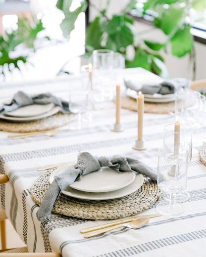 Aden Handwoven Cotton Tablecloth — view 3