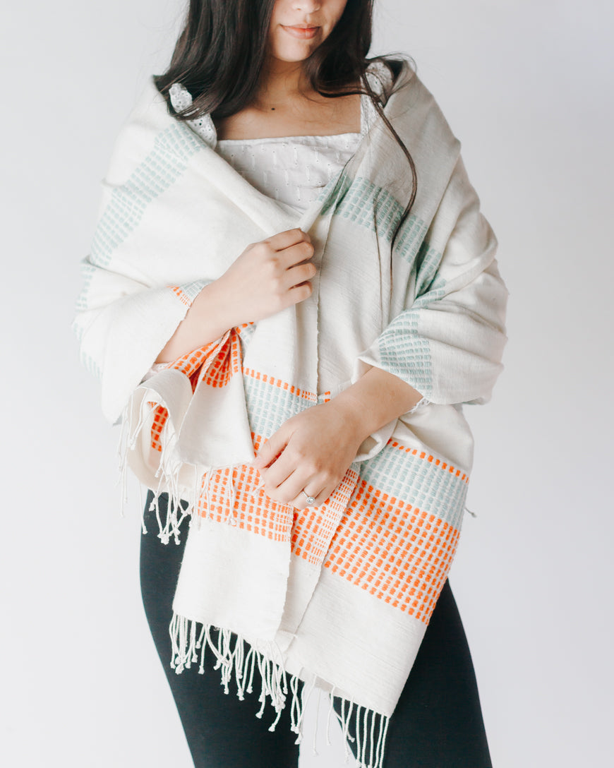 Camden Handwoven Cotton Throw — view 2